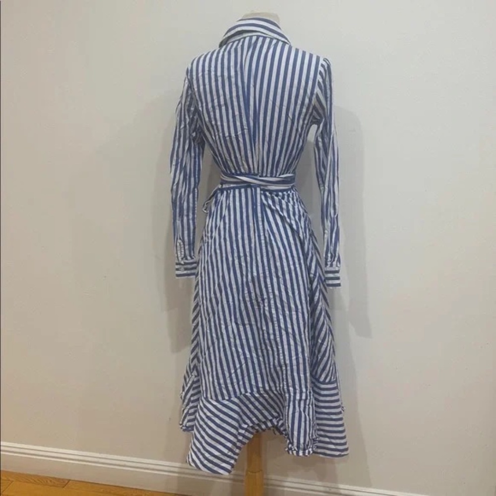 Striped Julia Wrap Dress - Picture 4 of 6